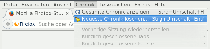 Browsercache löschen