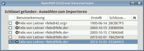 Fefe OpenPGP