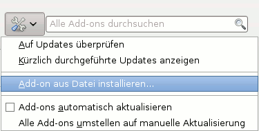 Add-ons installieren