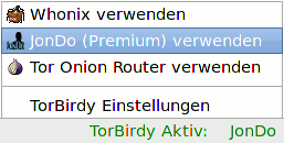 TorBirdy Proxy wählen