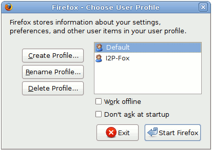Profil-Manager von Firefox